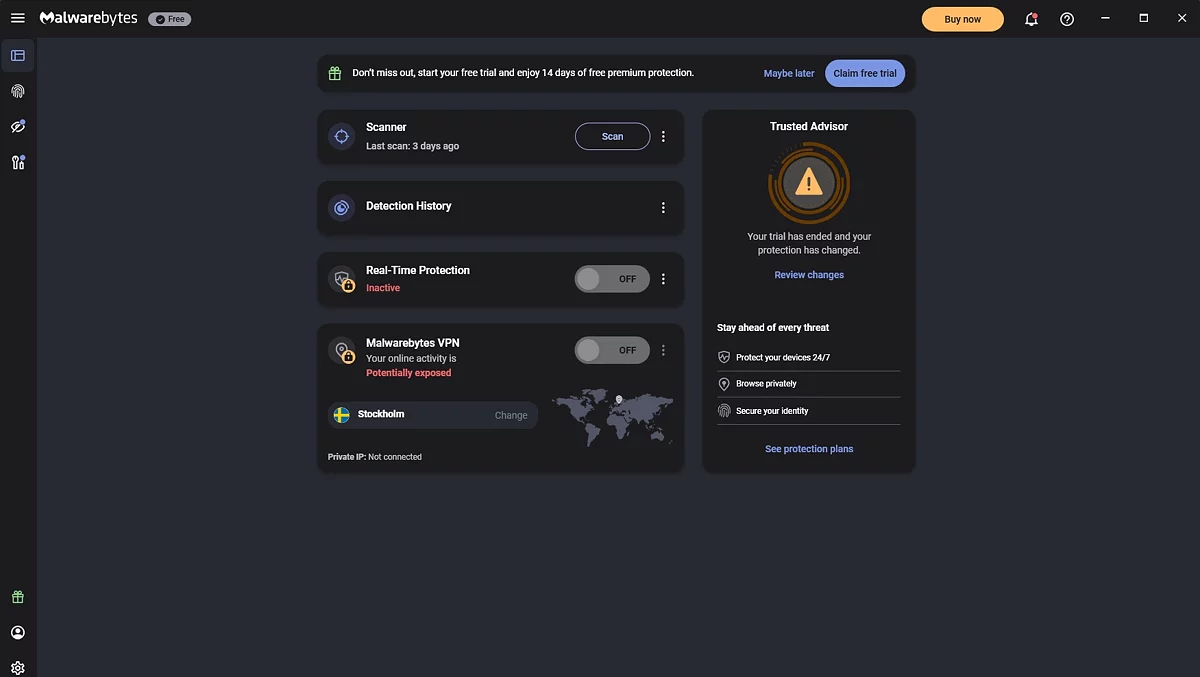 Антивирусное сканирование системы для поиска майнеров