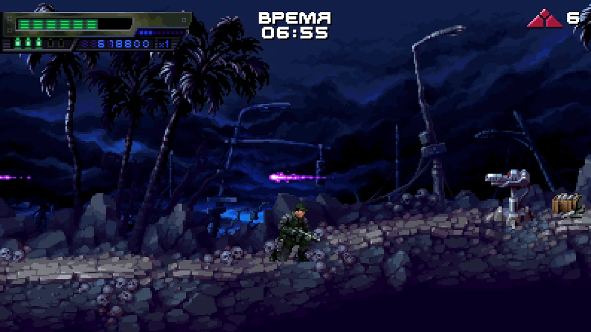 Джон на байке в начале уровня война будущего