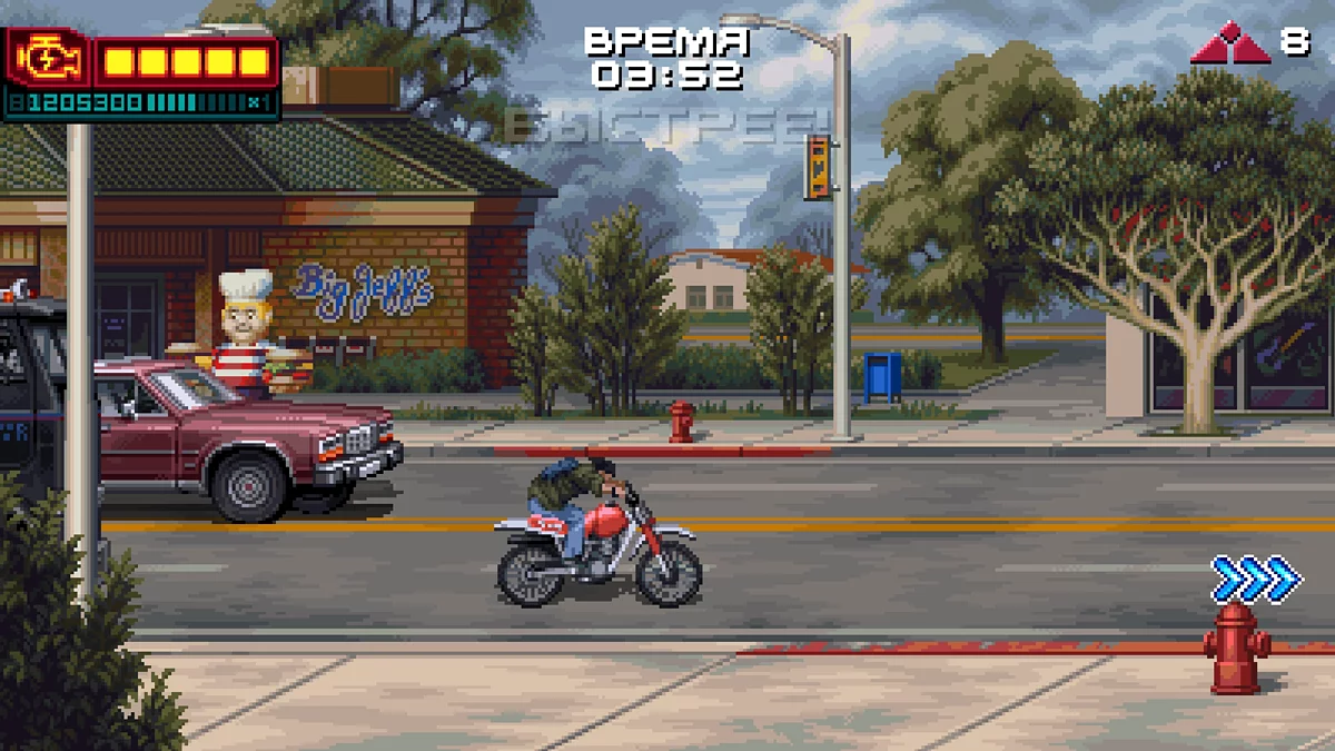 Погоня на грузовике начало уровня