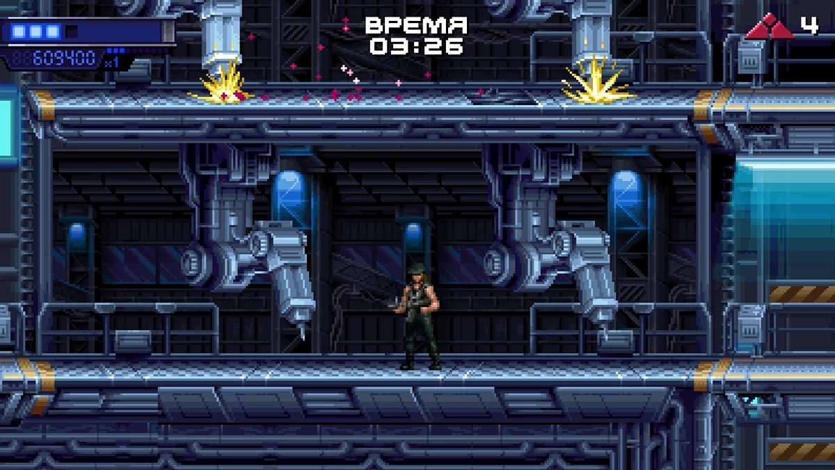 Щиток с красной эмблемой сохранения на стене