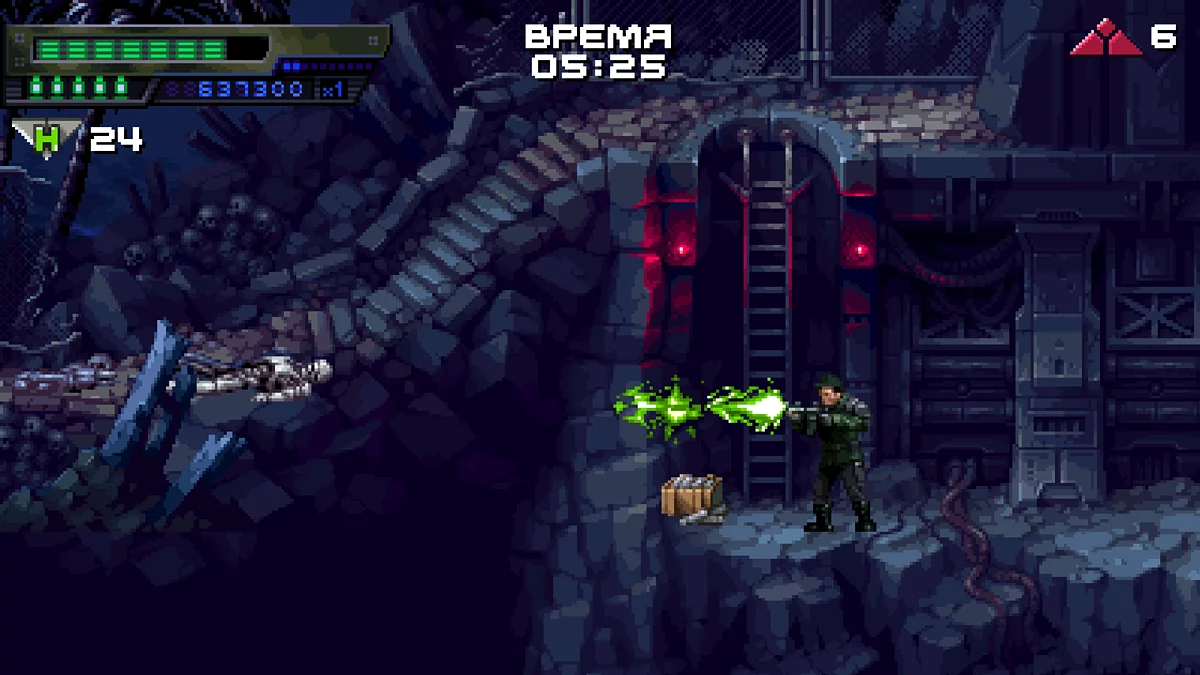 Аптечка за спиной терминатора