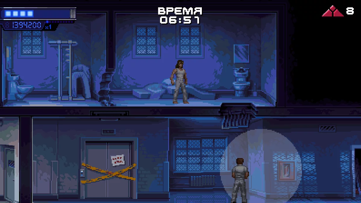 Начало стелс-секции в больнице