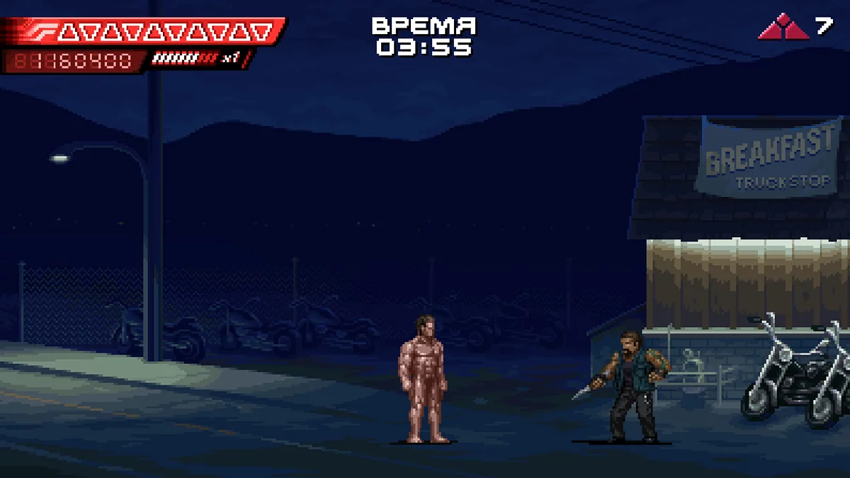 Байкерский бар снаружи