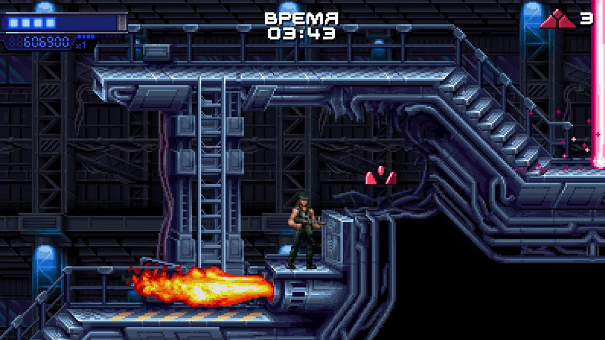 Перепрыгивание через огнемет