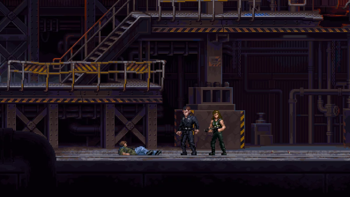 Кран с трубой над Т-1000