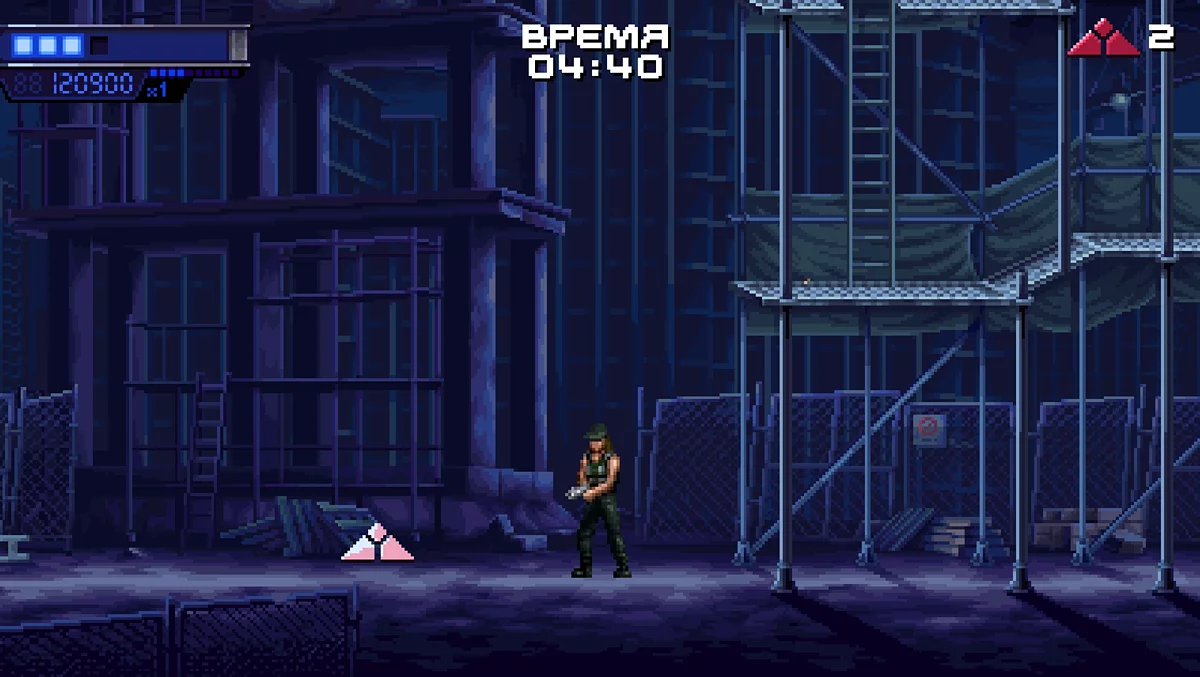 Красный символ продолжения на ткани за первой собакой