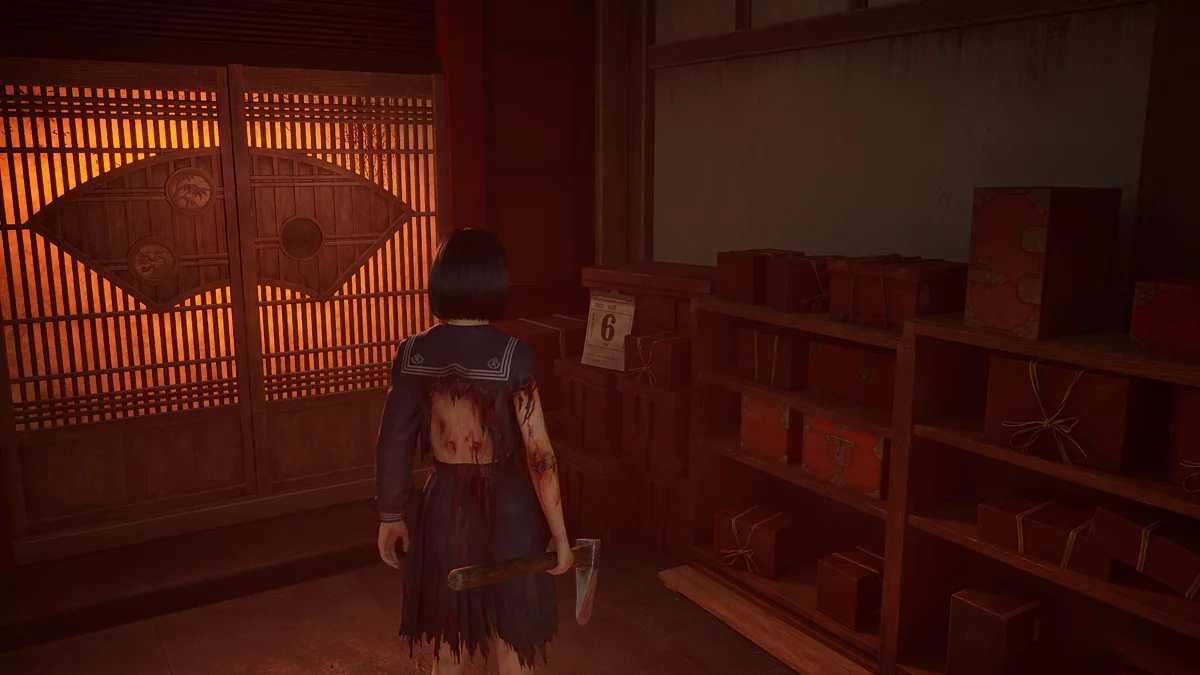 Эмблема с сосной в комнате Хинако в доме Симидзу в Silent Hill f