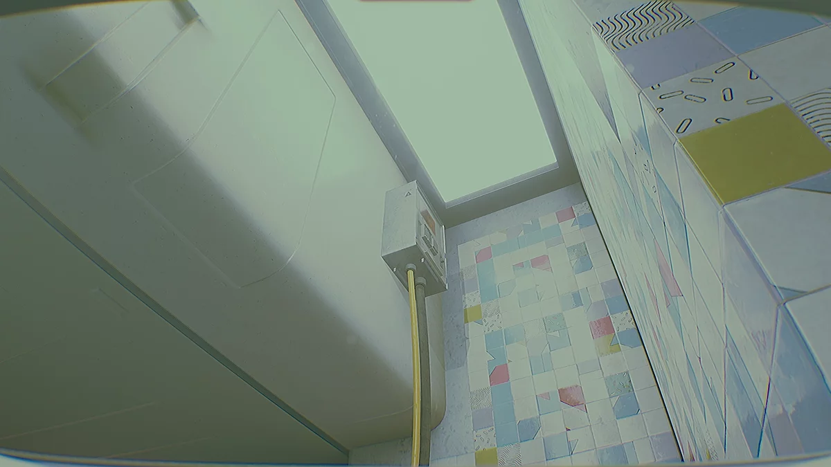 Проём под металлическими шторами Мегазоны