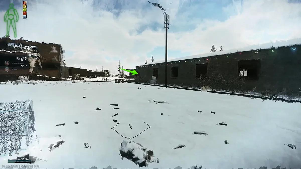 Внутренний вид казармы с меченой комнатой на Резерве