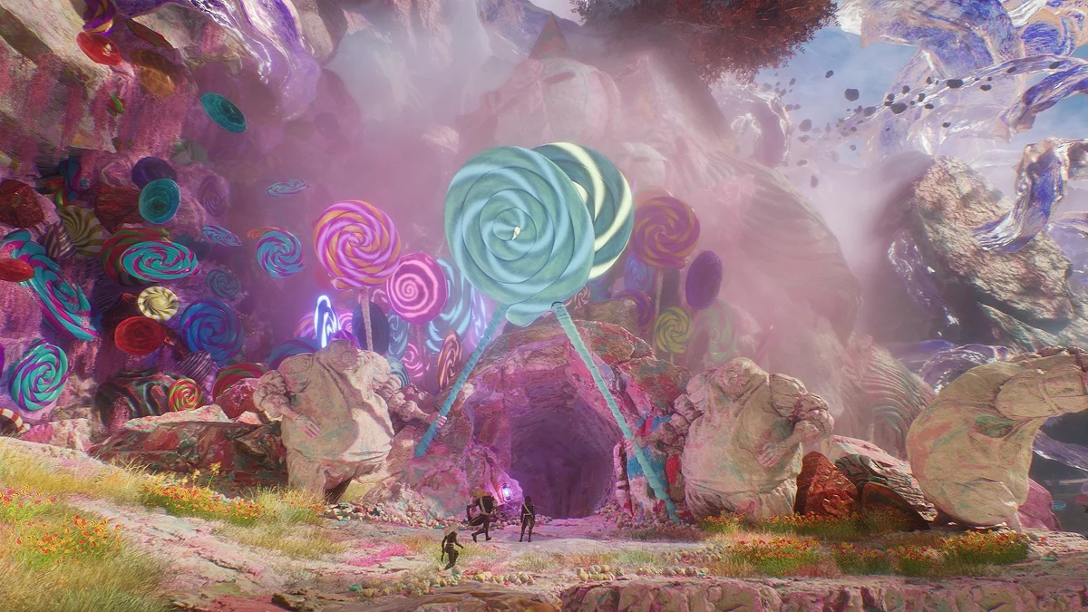 Пещера ведущая в Сладкоземье с пиктосом внутри