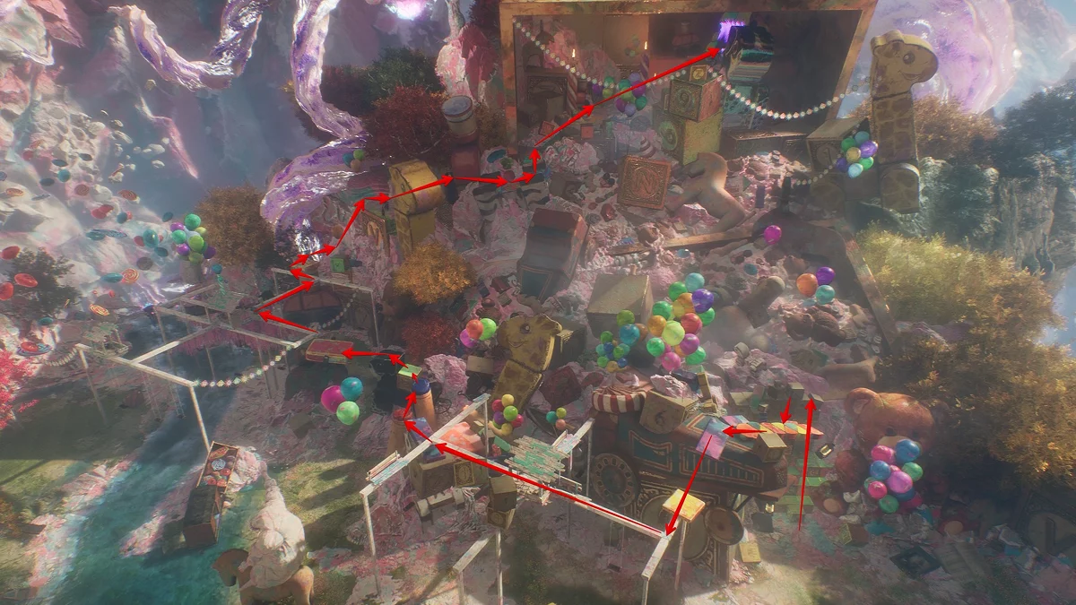 Босс Хрома-Единорог на верхнем уровне балок