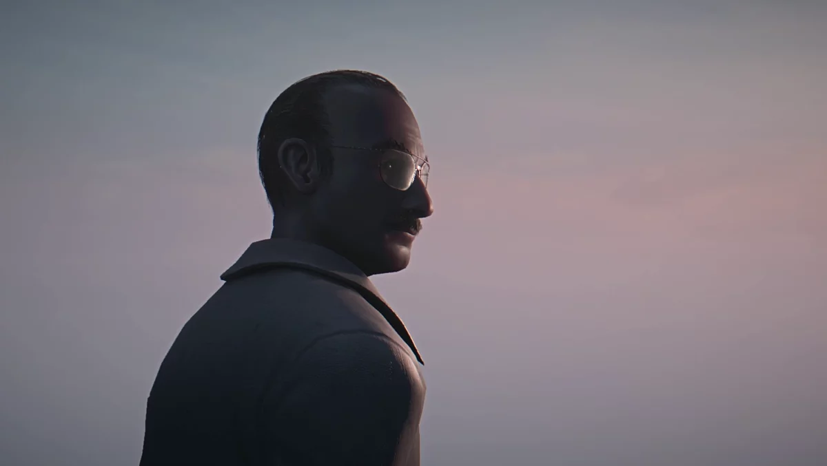 Игнат встречает своего отца на крыше Академии РАН в концовке Hail to the Rainbow