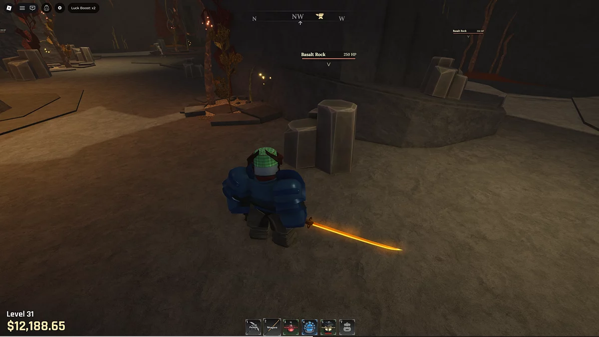 Локация Забытое королевство с вулканическими породами и редкими рудами