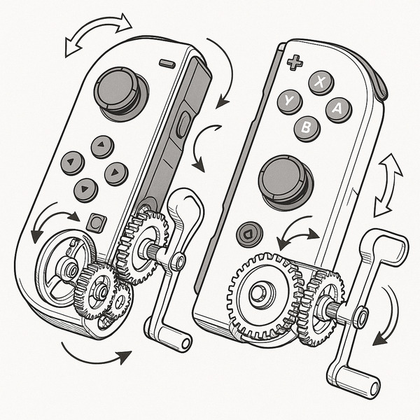 Обложка Новый патент Nintendo на Joy-Con контроллеры с ручным механизмом