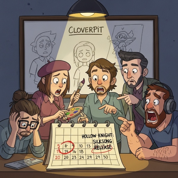 Обложка Разработка CloverPit отложена из-за Hollow Knight: Silksong