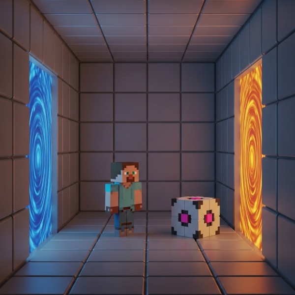 Обложка Моддеры представили Portal: Java Edition для Minecraft