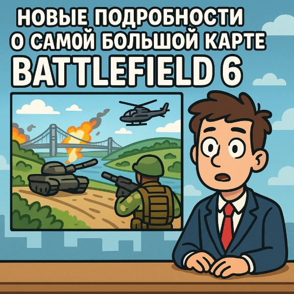 Обложка Новые подробности о самой большой карте Battlefield 6