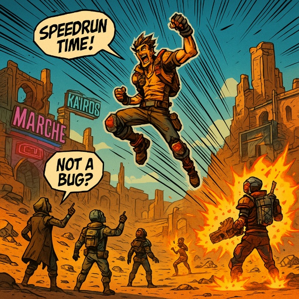 Обложка Новая техника в спидране Borderlands 4 привлекла внимание разработчиков
