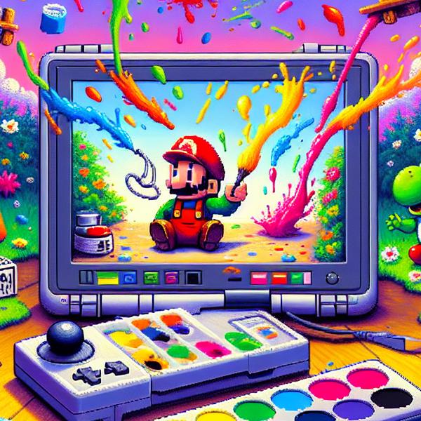 Обложка Mario Paint возвращается на Nintendo Switch Online