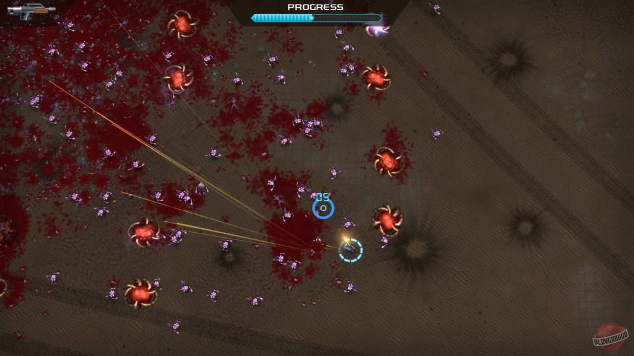 Скриншот из игры Crimsonland - 2