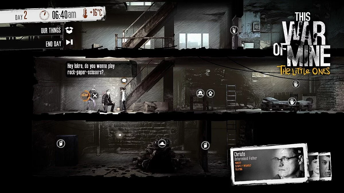 Скриншот из игры This War of Mine: The Little Ones - 34