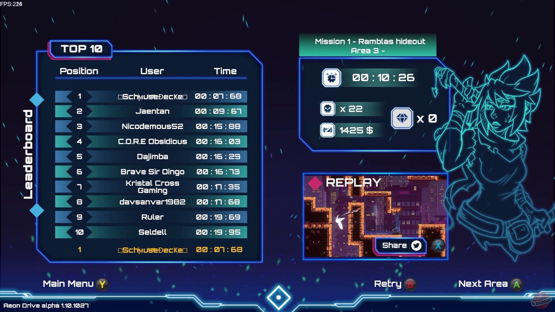 Скриншот из игры Aeon Drive - 45