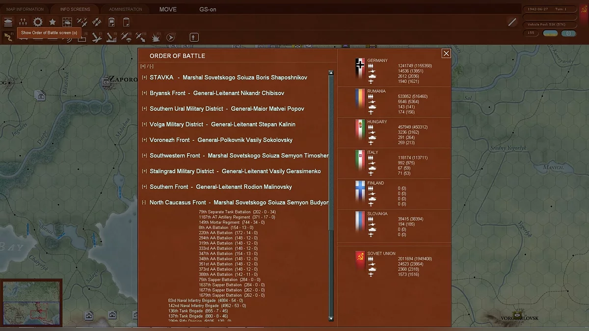 Скриншот из игры Gary Grigsby's War in the East: The German-Soviet War 1941-1945 - 7