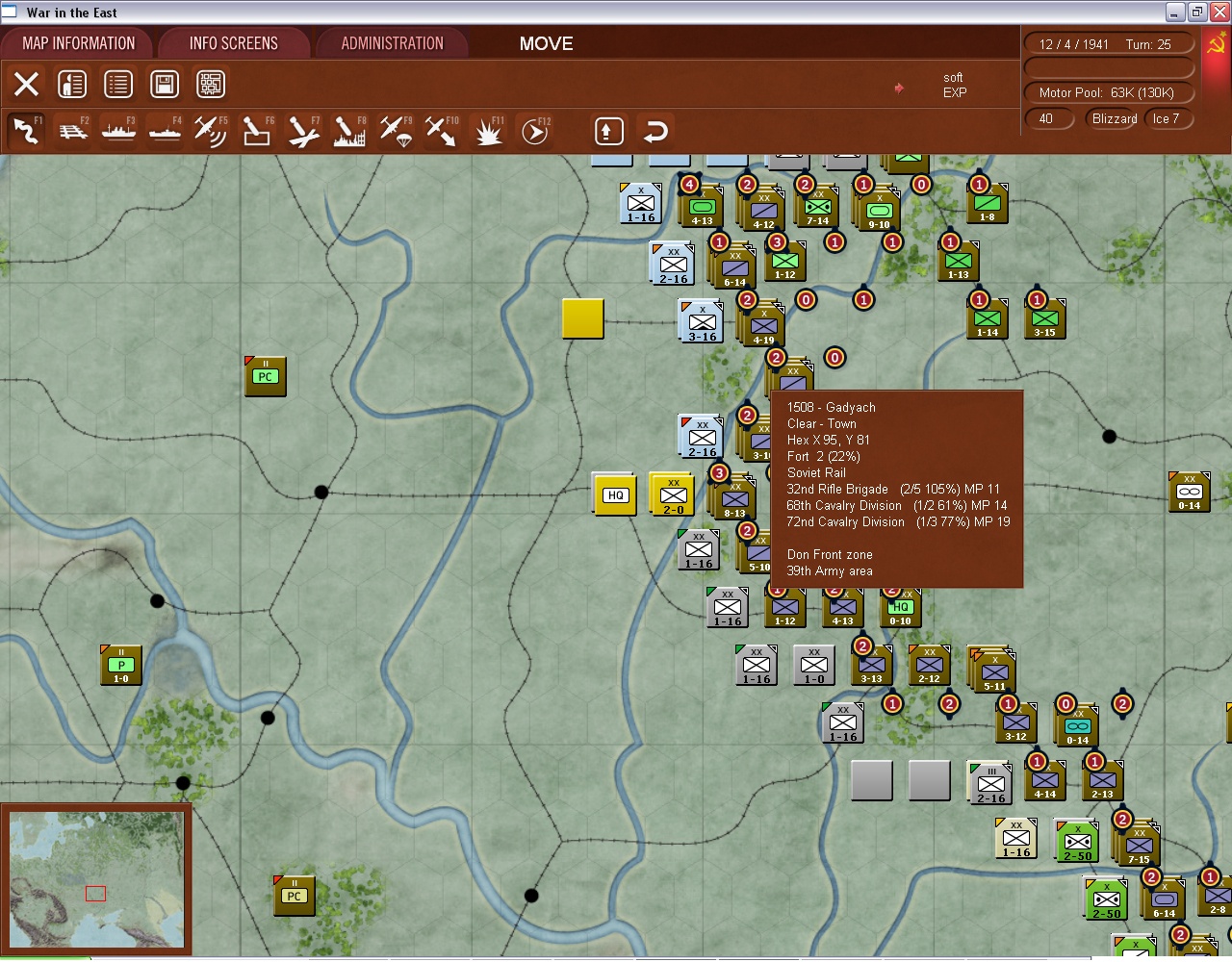 Скриншот из игры Gary Grigsby's War in the East: The German-Soviet War 1941-1945 - 1
