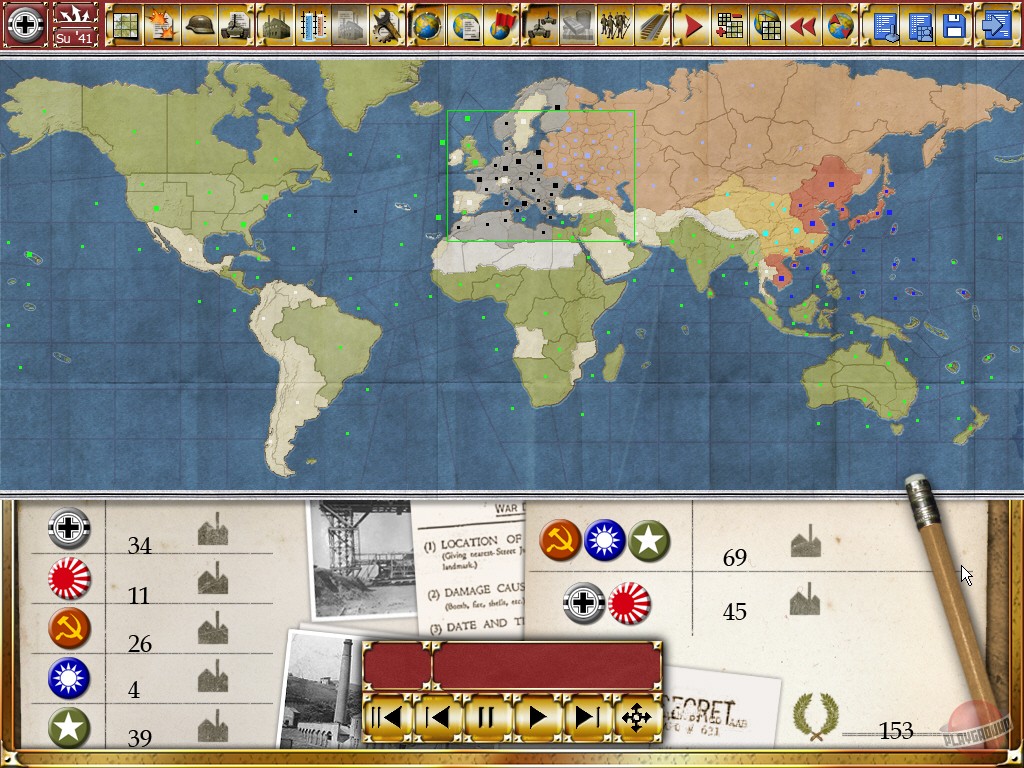 Скриншот из игры Gary Grigsby's World at War - 3