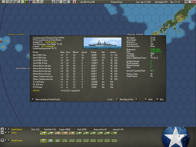 Скриншот из игры War in the Pacific: Admiral's Edition - 25