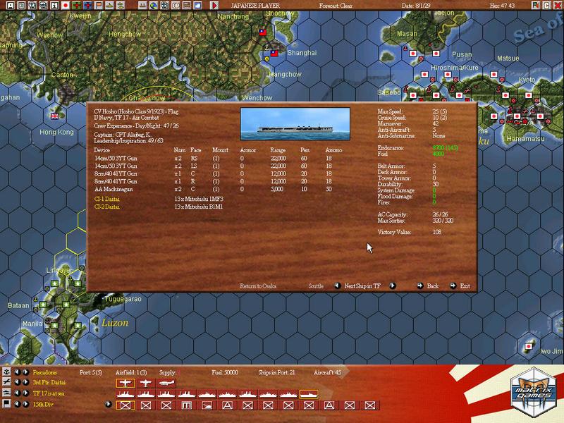 Скриншот из игры War Plan Orange: Dreadnoughts in the Pacific 1922-1930 - 18