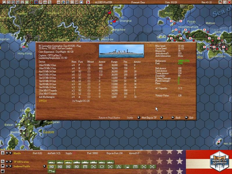 Скриншот из игры War Plan Orange: Dreadnoughts in the Pacific 1922-1930 - 27