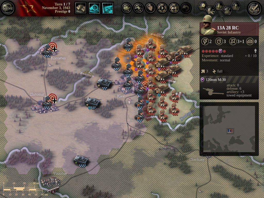 Скриншот из игры Unity of Command: Red Turn - 1