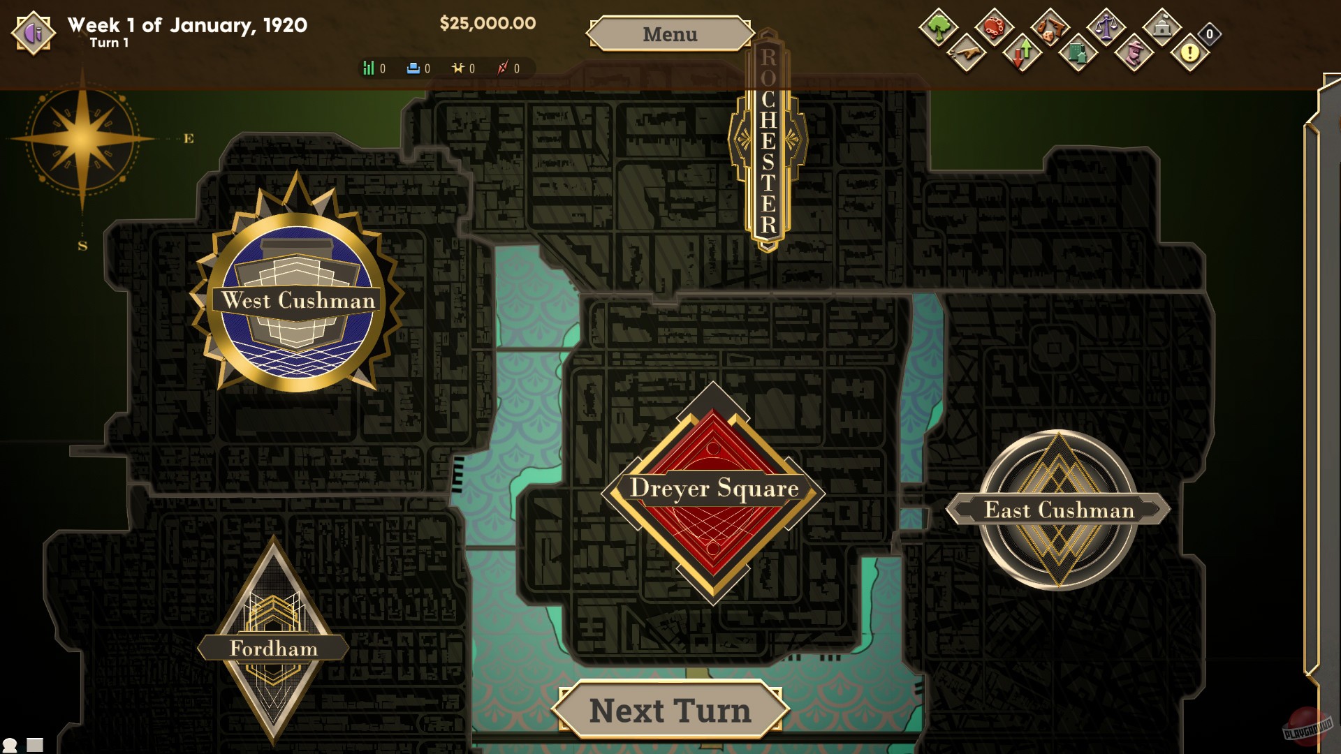 Скриншот из игры The Commission 1920: Organized Crime Grand Strategy - 2