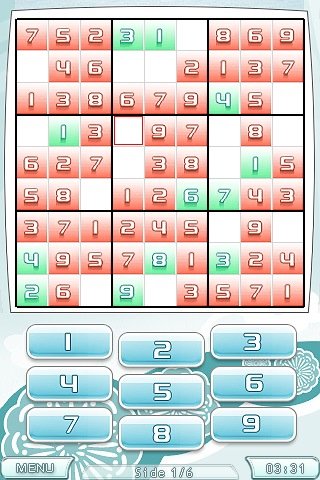 Скриншот из игры Sudoku Cube - 1