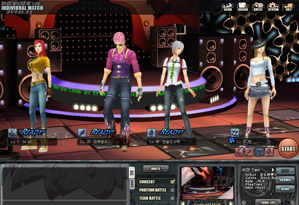 Скриншот из игры Funny Band Online - 1