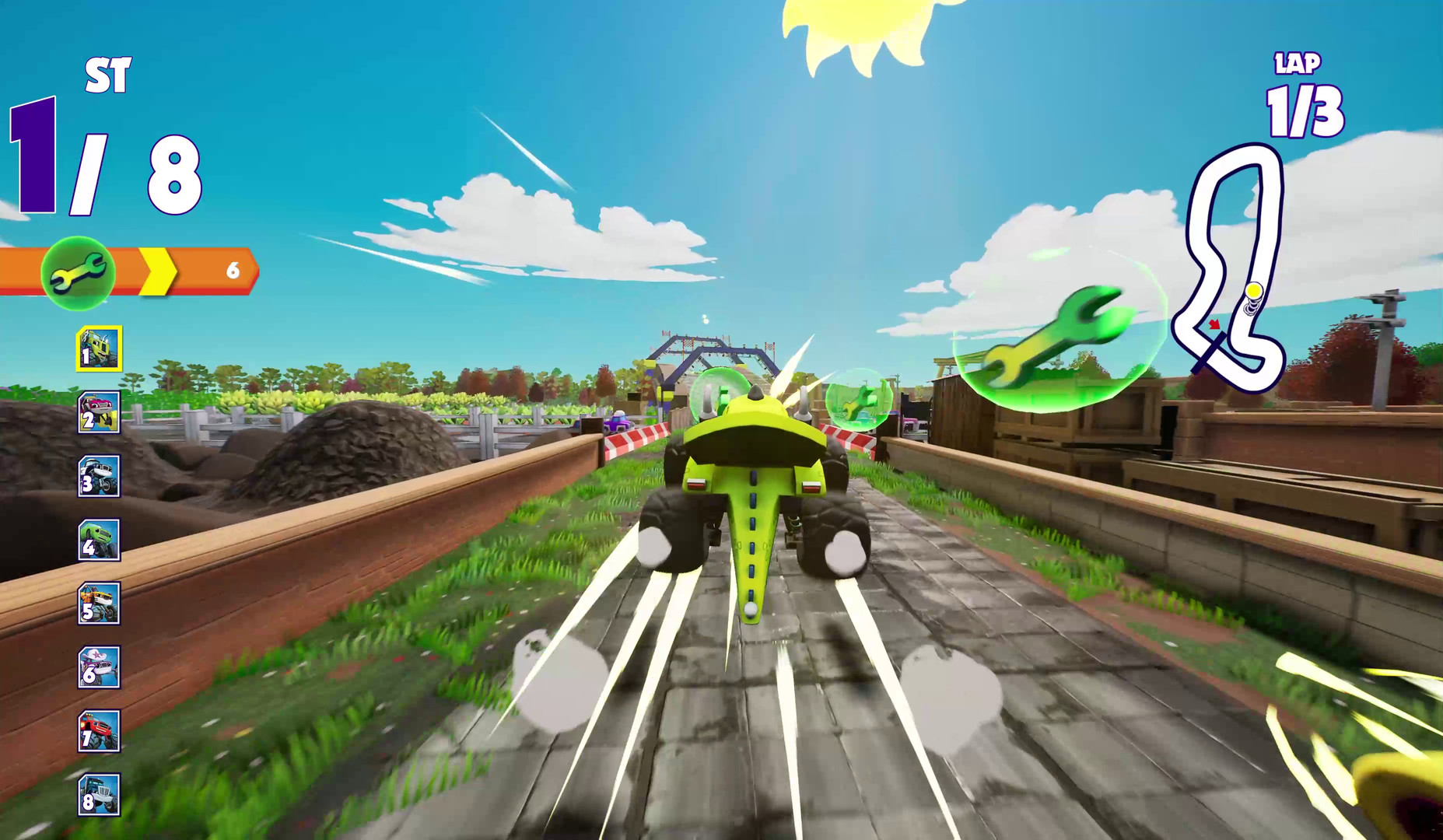 Скриншот из игры Blaze and the Monster Machines: Axle City Racers - 5