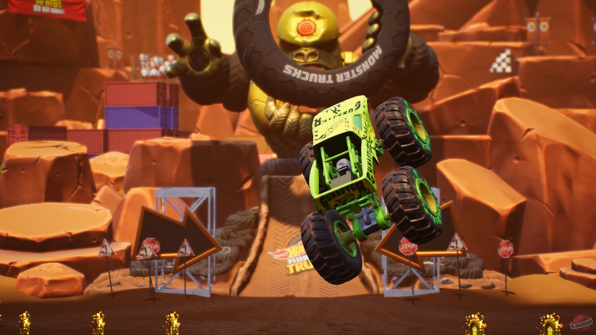 Скриншот из игры Hot Wheels Monster Trucks: Stunt Mayhem - 4
