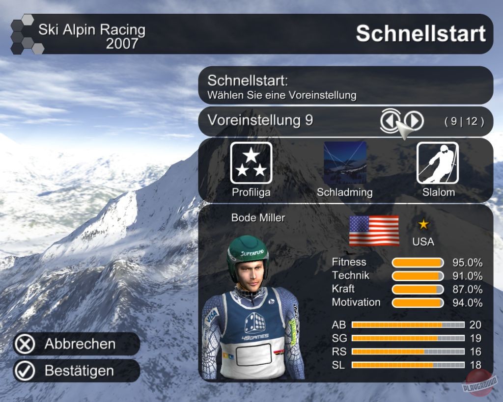 Скриншот из игры Ski Alpin Racing 2007 - 4
