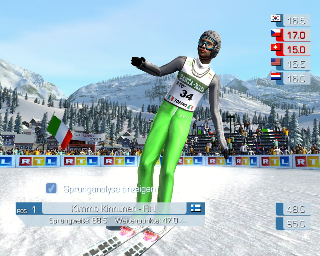Скриншот из игры RTL Skijumping 2006 - 4