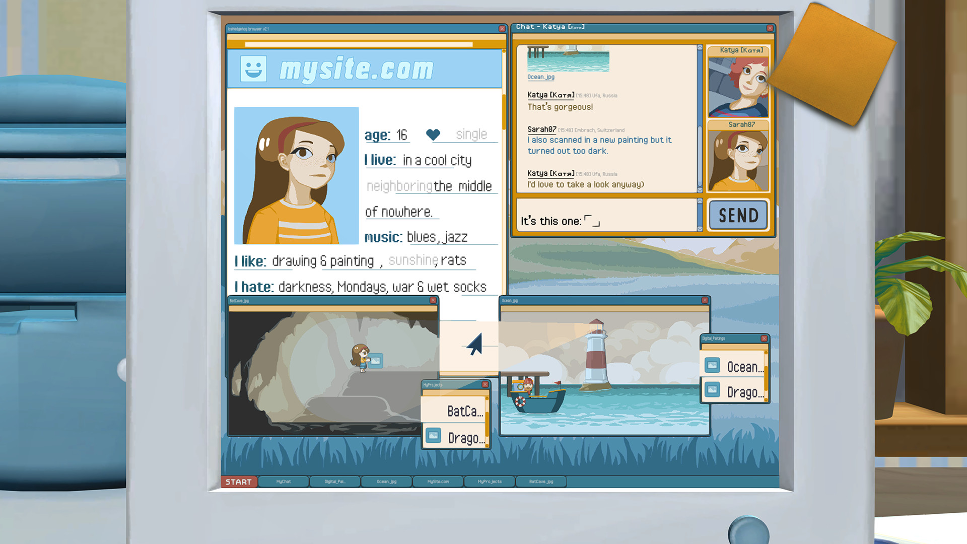 Скриншот из игры Letters - a written adventure - 8