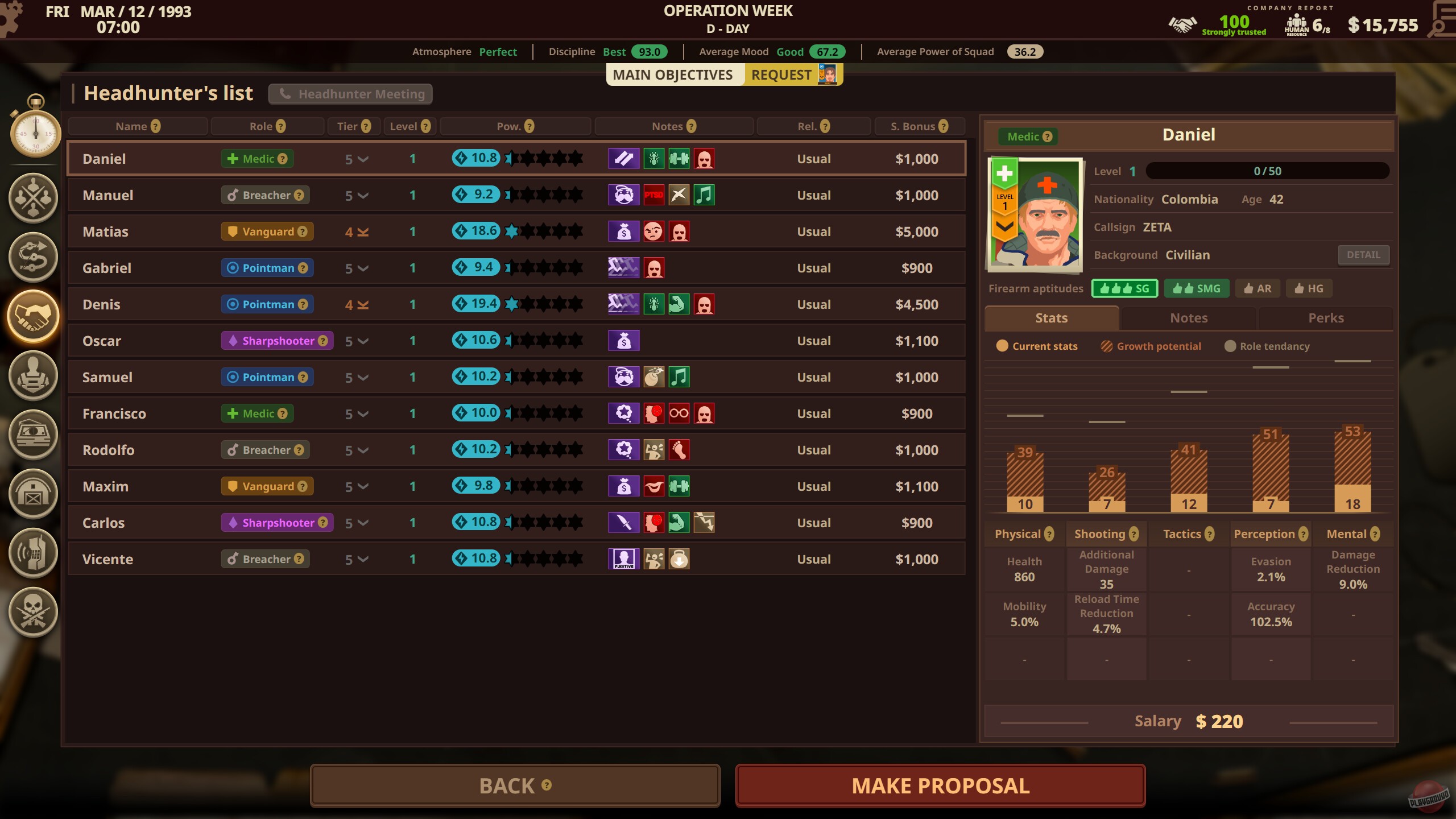 Скриншот из игры Private Military Manager: Tactical Auto Battler - 21