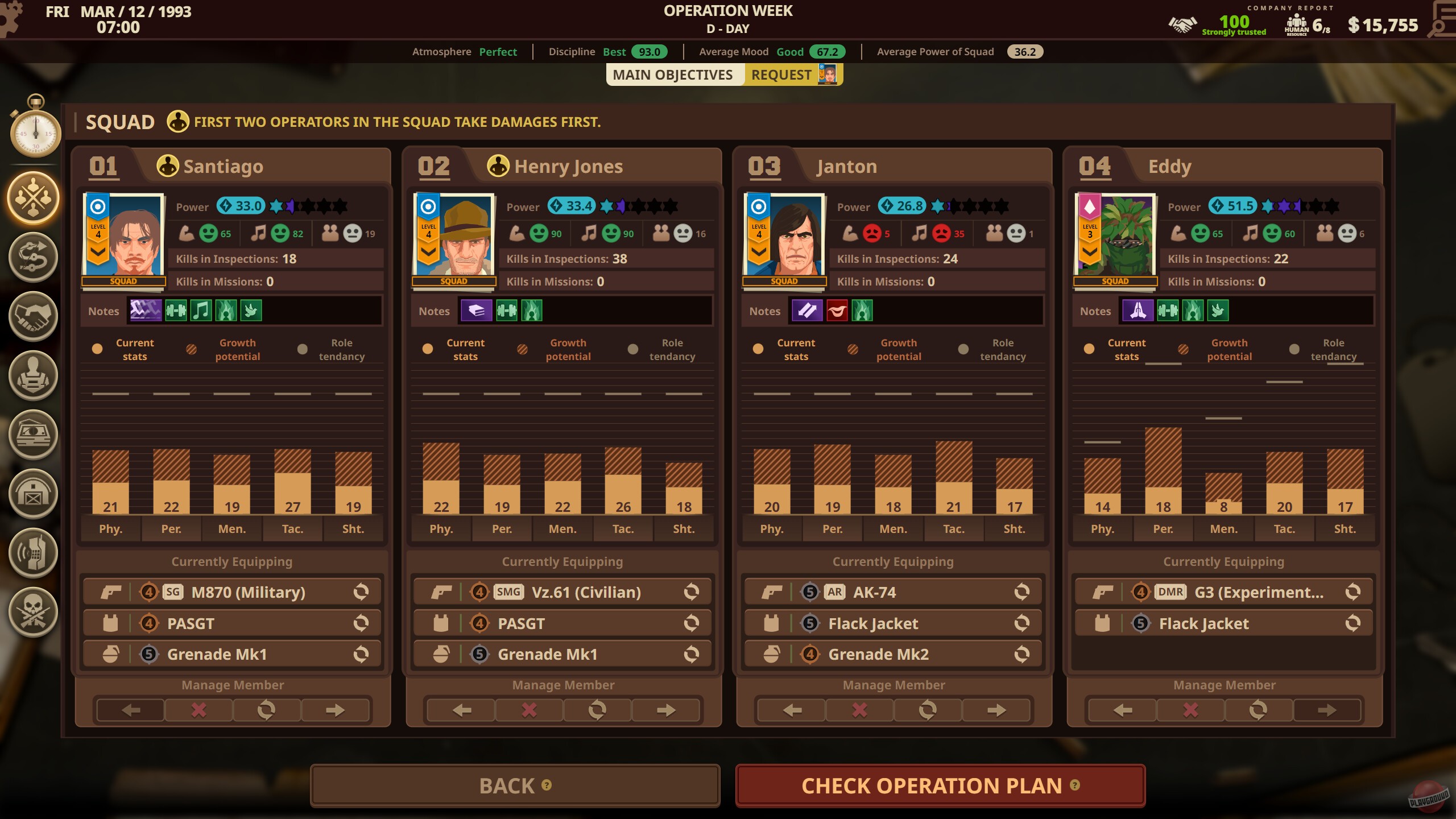 Скриншот из игры Private Military Manager: Tactical Auto Battler - 4