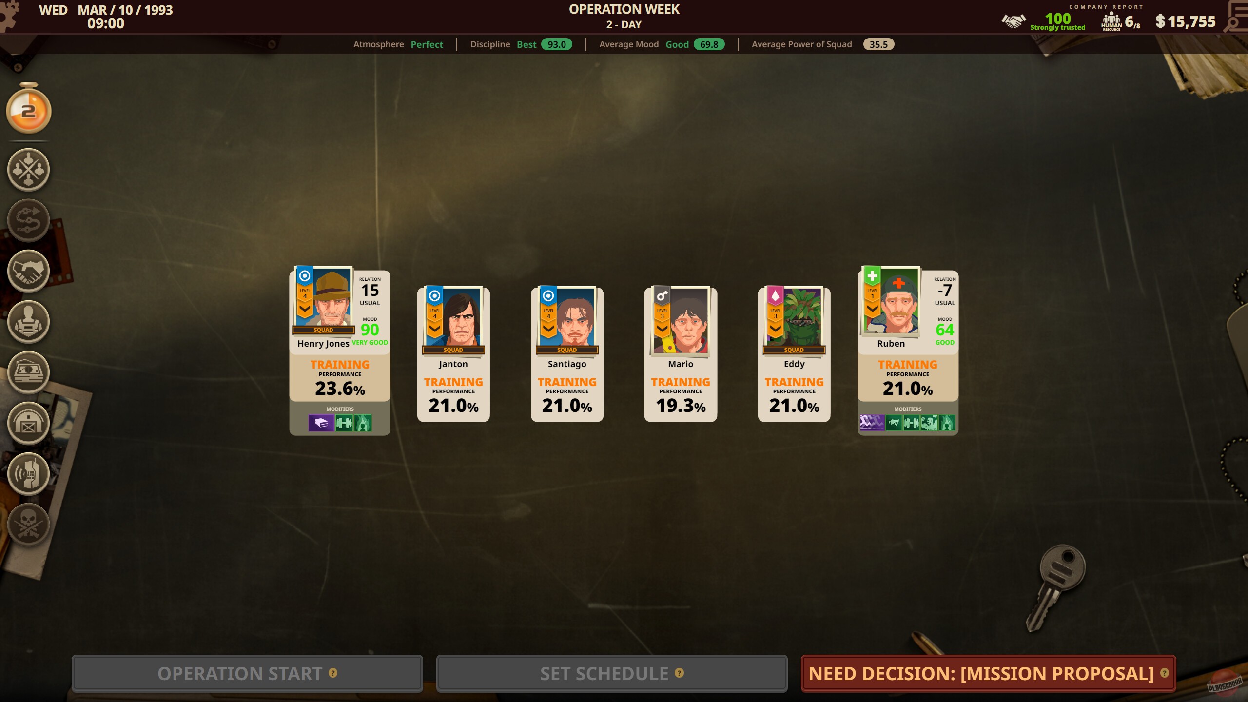 Скриншот из игры Private Military Manager: Tactical Auto Battler - 2