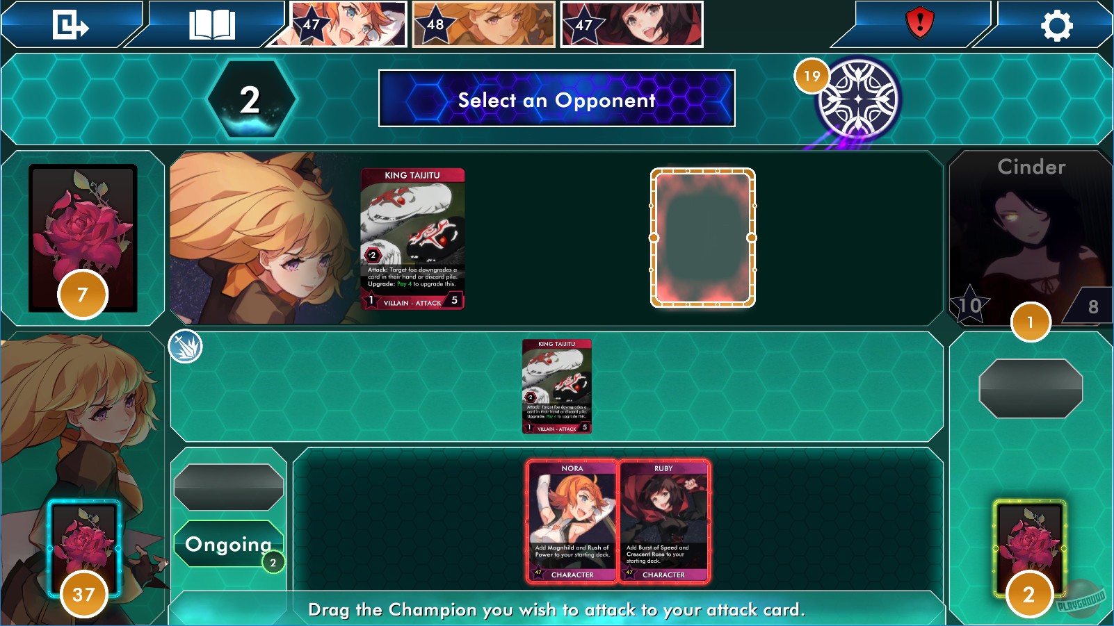 Скриншот из игры RWBY Deckbuilding Game - 1