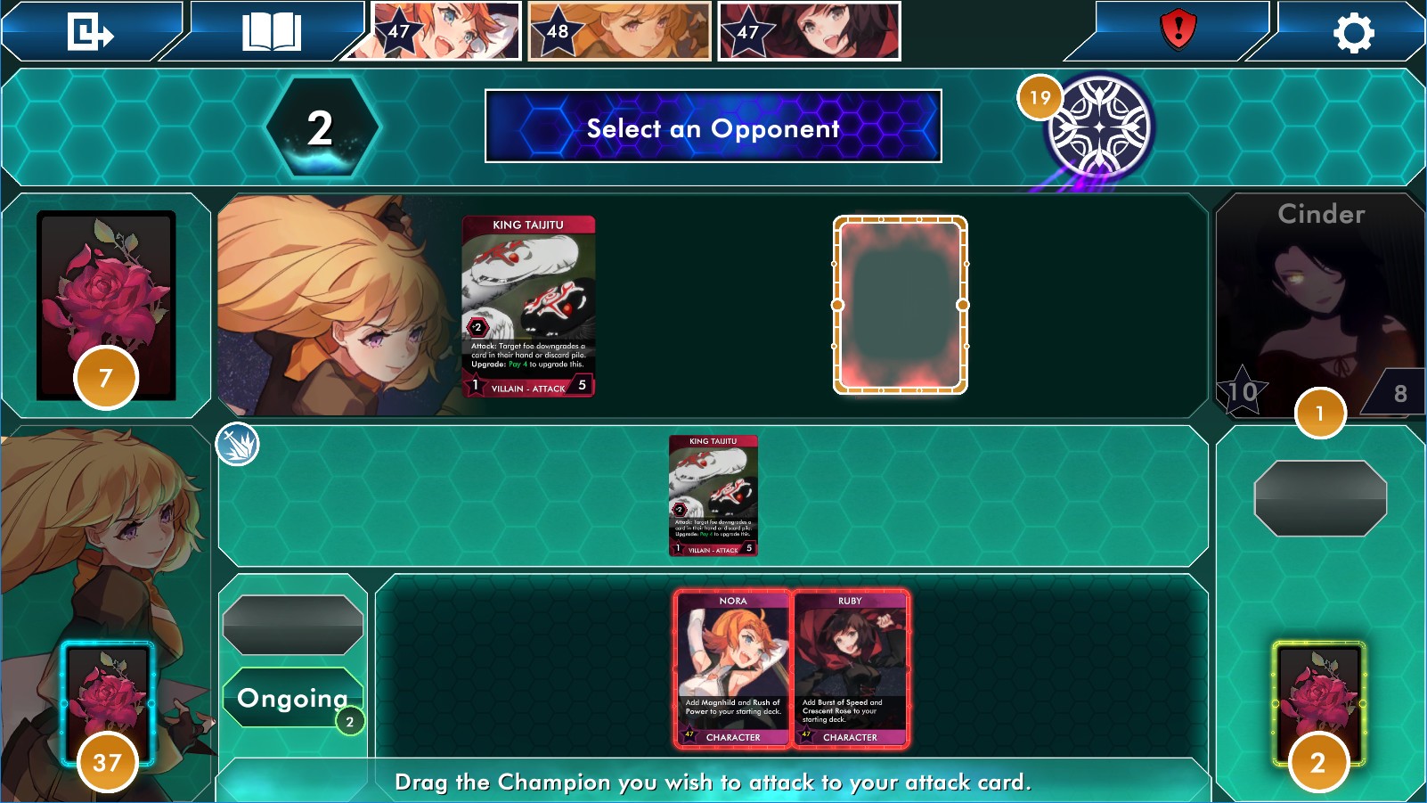 Скриншот из игры RWBY Deckbuilding Game - 4