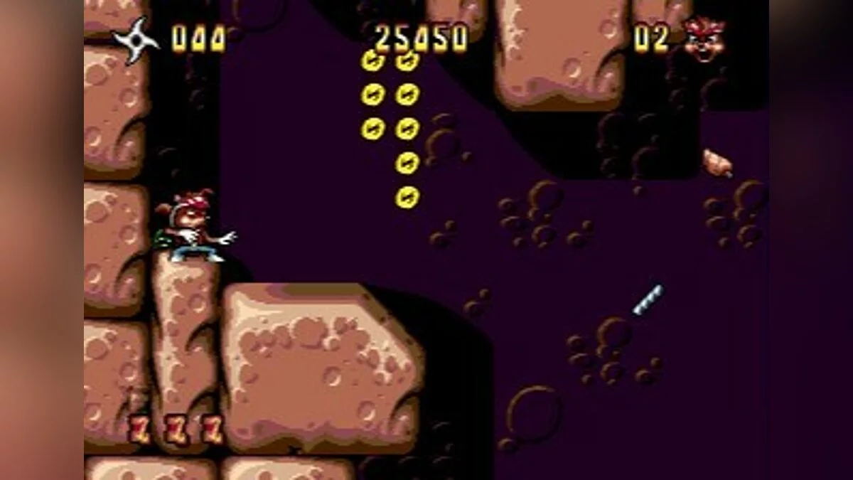 Скриншот из игры Zero the Kamikaze Squirrel - 2