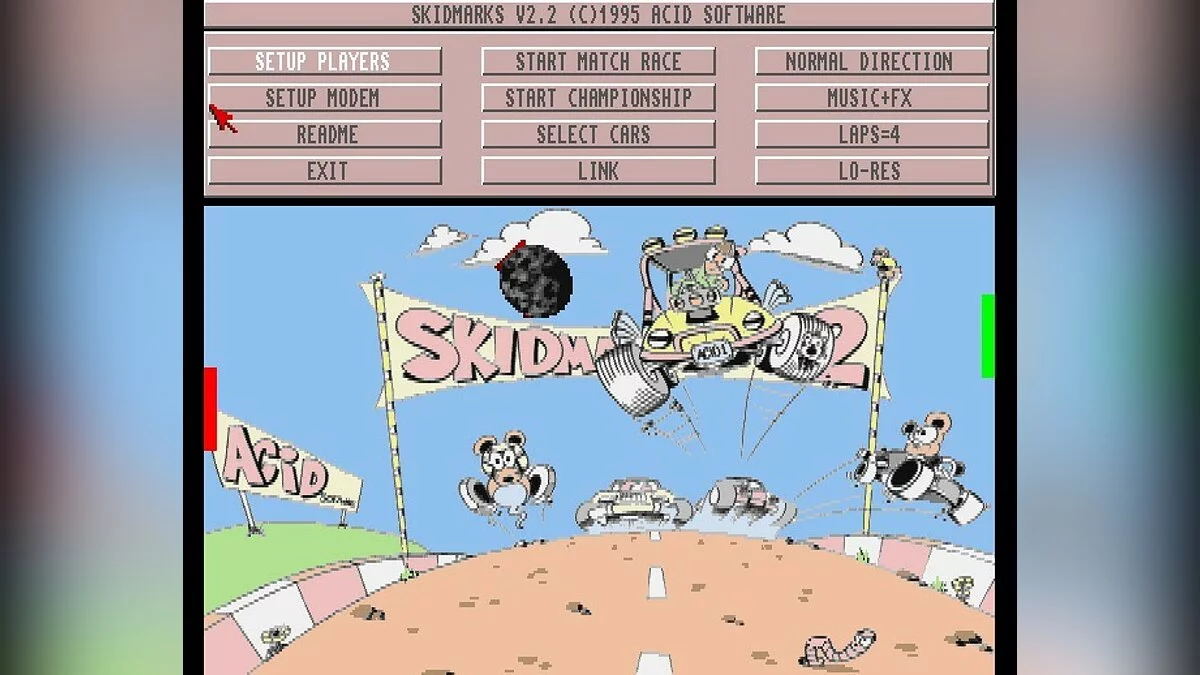 Скриншот из игры Super Skidmarks - 2