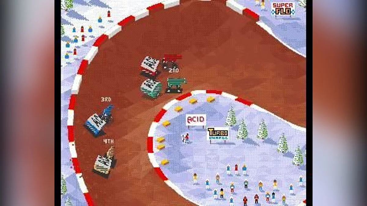 Скриншот из игры Super Skidmarks - 8