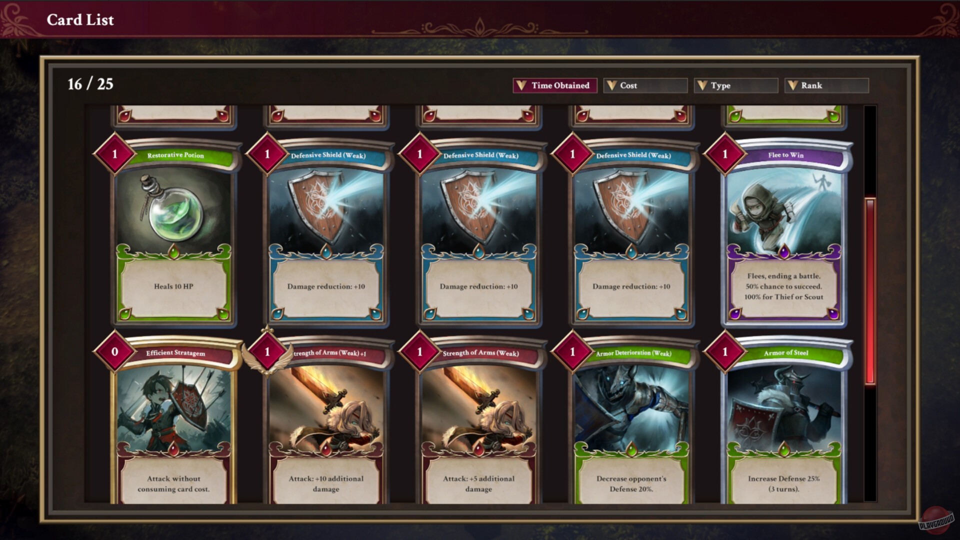 Скриншот из игры C.A.R.D.S. RPG: The Misty Battlefield - 3